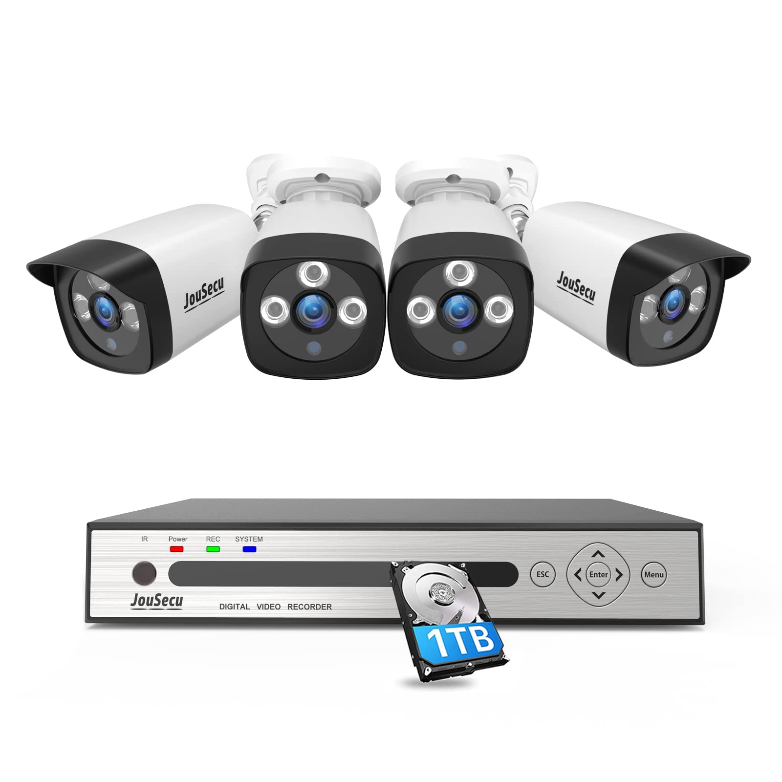 Amazon.com : JouSecu 8CH Wired Security Camera System with